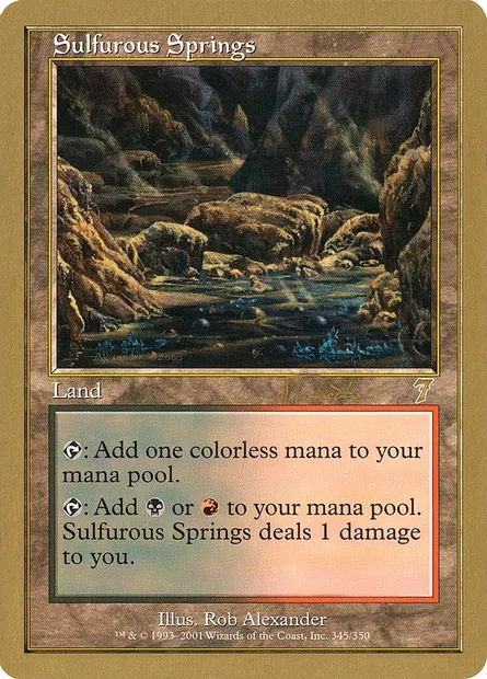 Sulfurous Springs, Magic card WC01 jt345 — World Championship Decks 2001 set