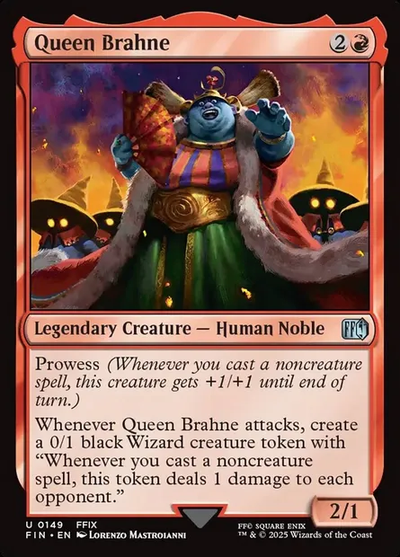 Queen Brahne, Magic card FIN 149 — Final Fantasy set