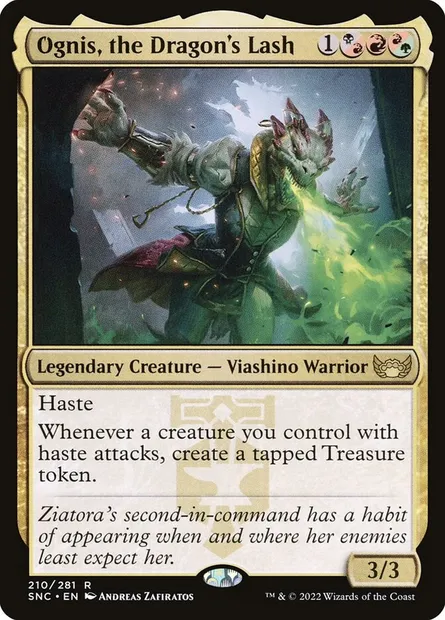 Ognis, the Dragon's Lash, Magic card SNC 210 — Streets of New Capenna set