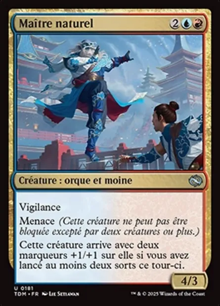 Maître naturel, carte Magic TDM 181 — extension Tarkir: Dragonstorm