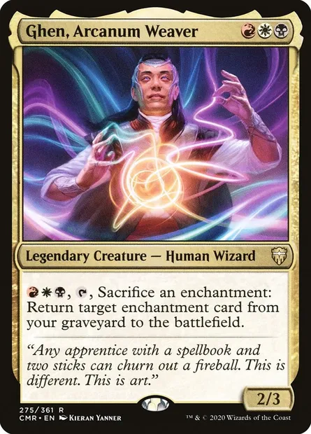 Ghen, Arcanum Weaver, Magic card CMR 275 — Commander Legends set