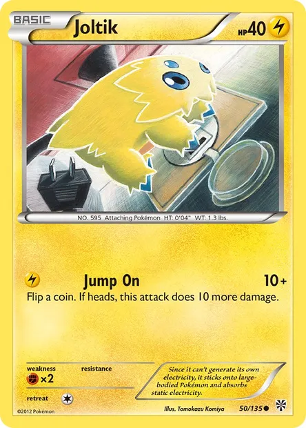 Joltik, Pokémon card PLS 50 — Plasma Storm set