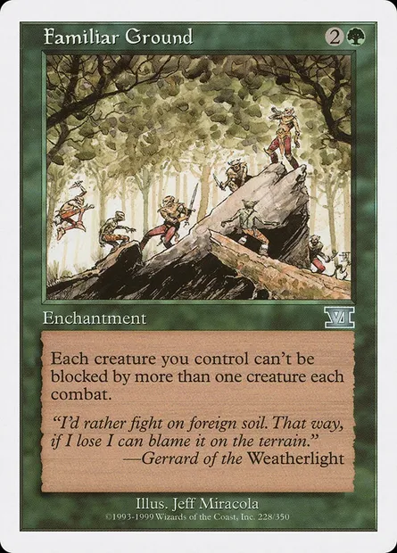 Familiar Ground, Magic card 6ED 228 — Classic Sixth Edition set