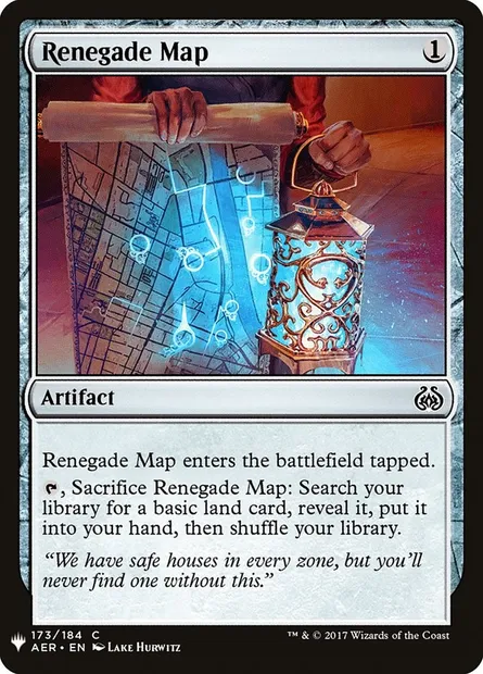 Renegade Map, Magic card PLST AER-173 — The List set