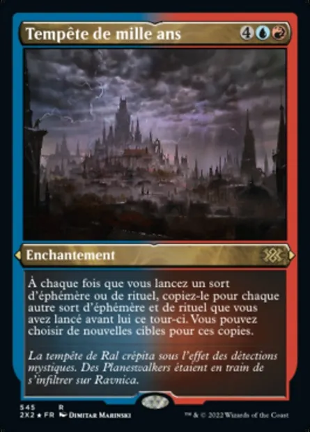 Tempête de mille ans, carte Magic 2X2 545 — extension Double Masters 2022