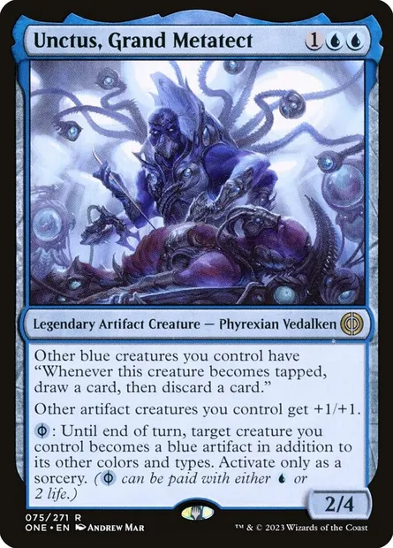 Unctus, Grand Metatect, Magic card ONE 75 — Phyrexia: All Will Be One set