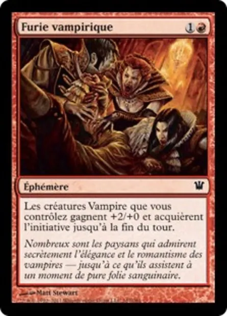 Furie vampirique, carte Magic ISD 167 — extension Innistrad