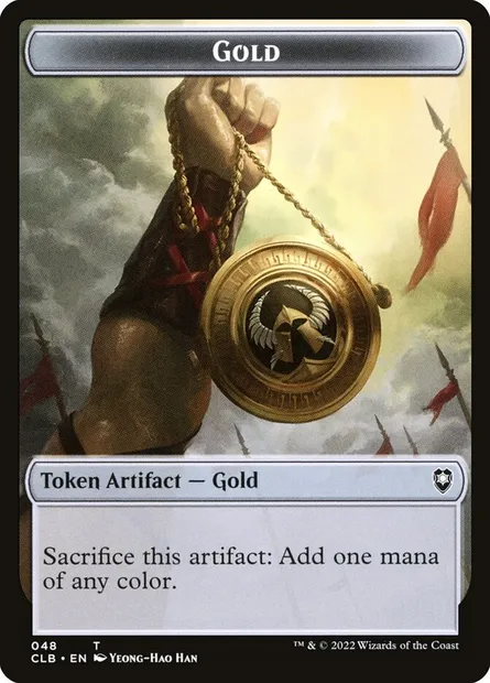 Gold, Magic card TCLB 48 — Battle for Baldur's Gate Tokens set