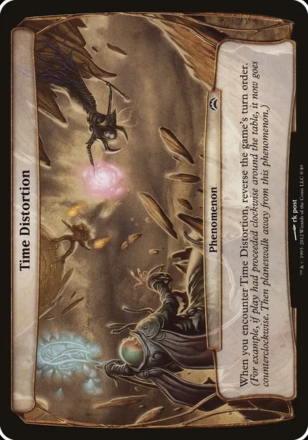 Time Distortion, Magic card OPC2 8 — Planechase 2012 Planes set