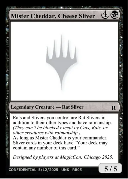Mister Cheddar, Cheese Sliver, Magic card UNK RB05a — Unknown Event set