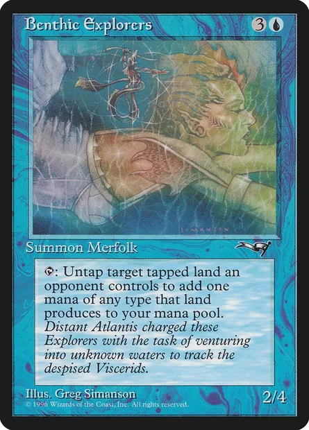 Benthic Explorers, Magic card ALL 24b — Alliances set