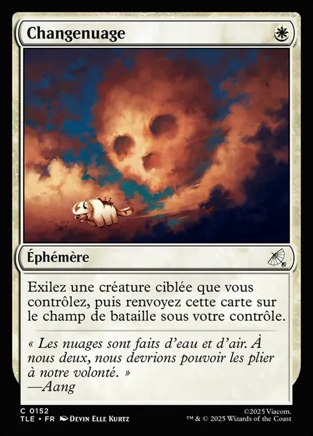 Changenuage, carte Magic TLE 152 — extension Avatar: The Last Airbender Eternal