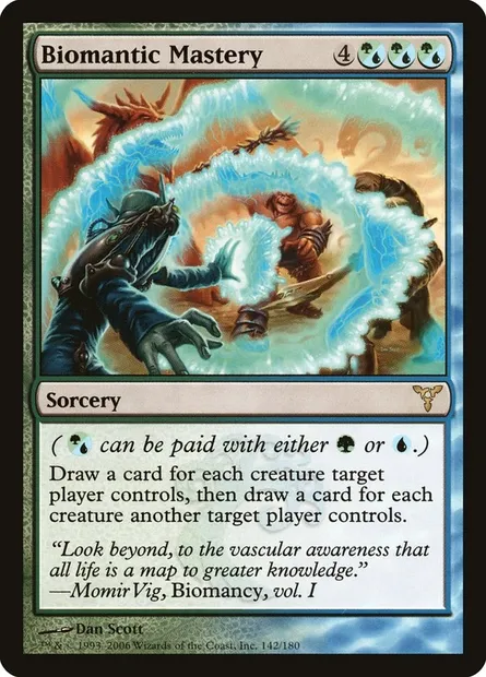 Biomantic Mastery, Magic card DIS 142 — Dissension set