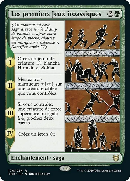 Les premiers Jeux iroassiques, carte Magic THB 170 — extension Theros Beyond Death