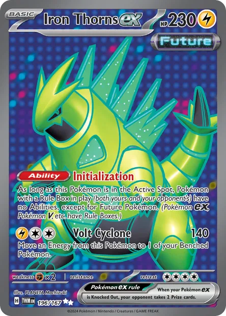 Iron Thorns ex, Pokémon card TWM 196 — Twilight Masquerade set