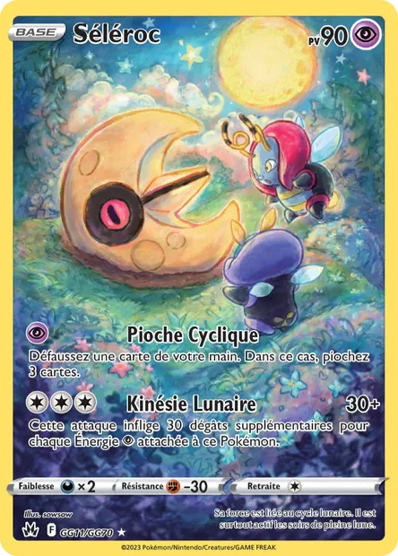 Séléroc, carte Pokémon CRZ GG11 — extension Zénith Suprême