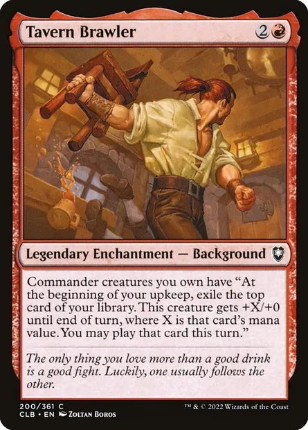 Tavern Brawler, Magic card CLB 200 — Commander Legends: Battle for Baldur's Gate set