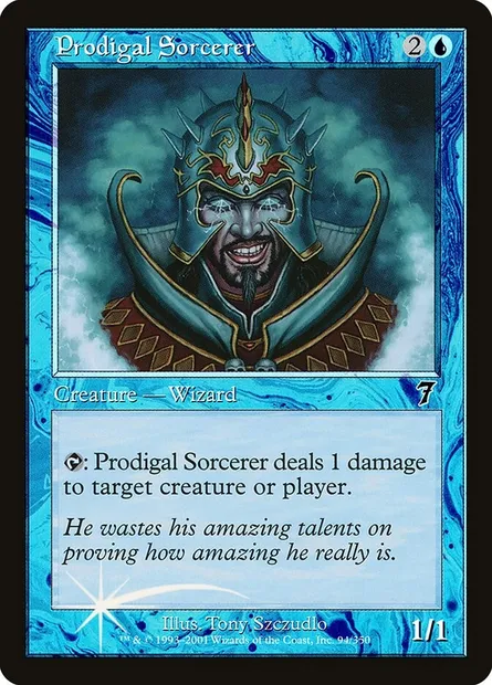 Sorcier sybarite, carte Magic 7ED 94★ — extension Septième Edition