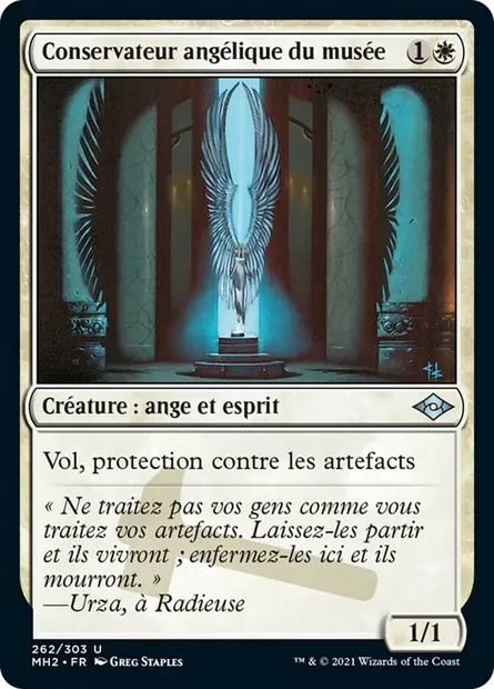 Conservateur angélique du musée, carte Magic MH2 262 — extension Horizons du Modern 2