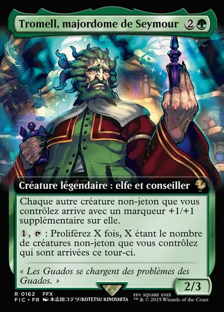 Tromell, majordome de Seymour, carte Magic FIC 162 — extension Final Fantasy Commander
