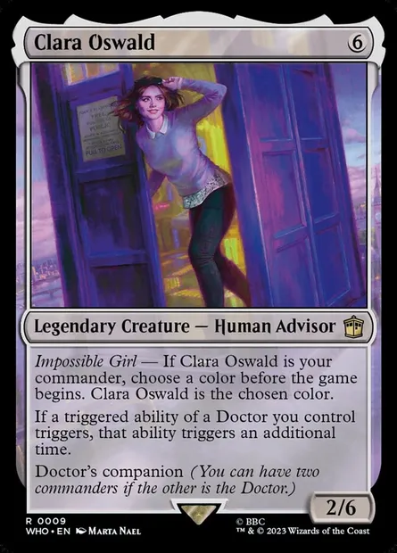 Clara Oswald, Magic card WHO 9 — Doctor Who set
