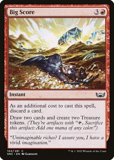 Big Score, Magic card SNC 102 — Streets of New Capenna set