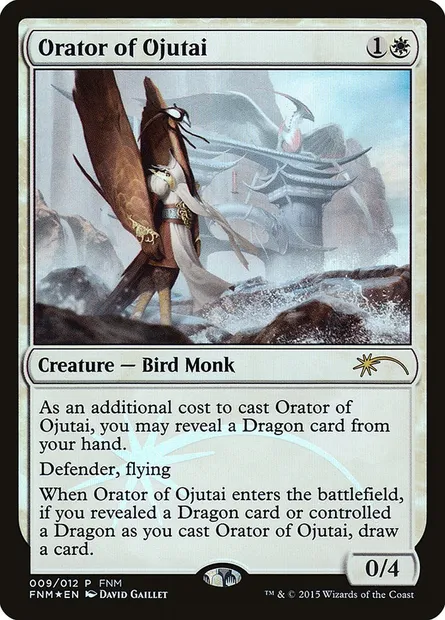 Orator of Ojutai, Magic card F15 9 — Friday Night Magic 2015 set