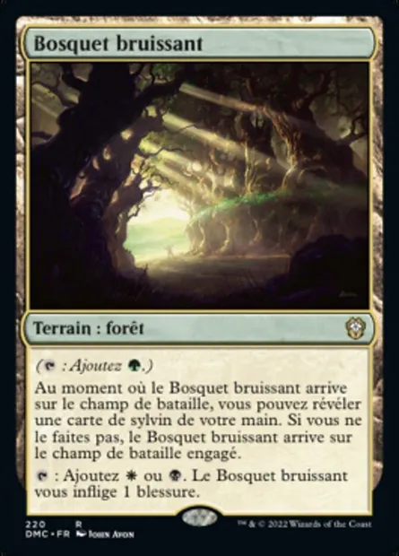 Bosquet bruissant, carte Magic DMC 220 — extension Dominaria United Commander