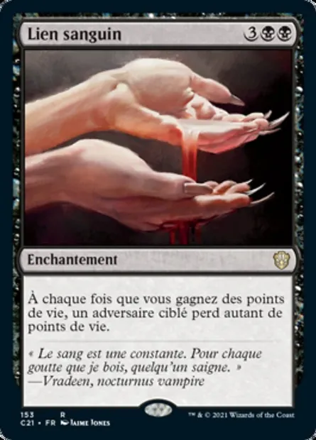 Lien sanguin, carte Magic C21 153 — extension Commander 2021