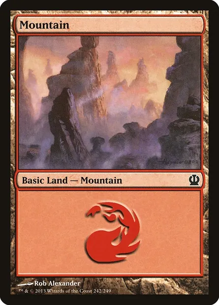 Mountain, Magic card THS 242 — Theros set