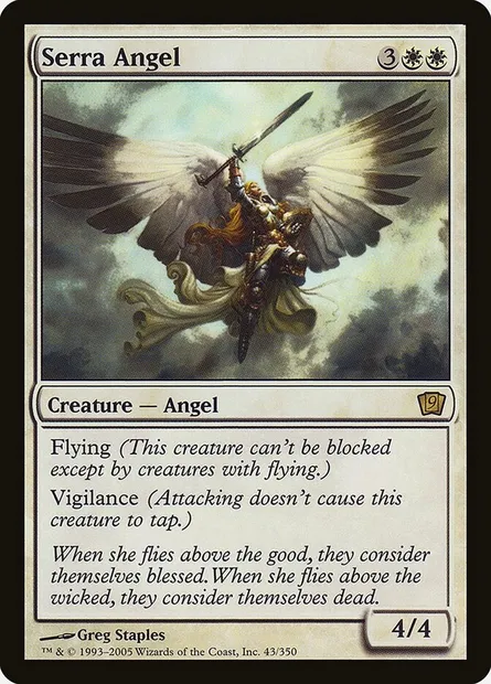Serra Angel, Magic card 9ED 43★ — Ninth Edition set