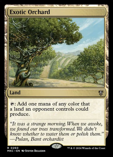 Exotic Orchard, Magic card MKC 260 — Murders at Karlov Manor Commander set