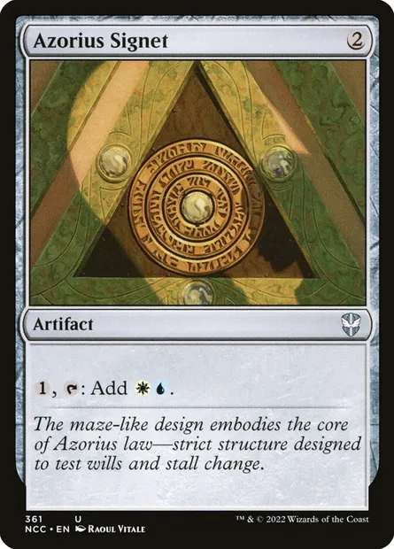 Azorius Signet, Magic card NCC 361 — New Capenna Commander set