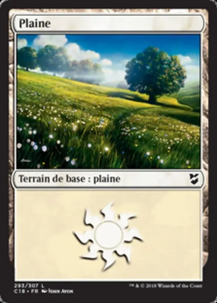 Plaine, carte Magic C18 293 — extension Commander 2018
