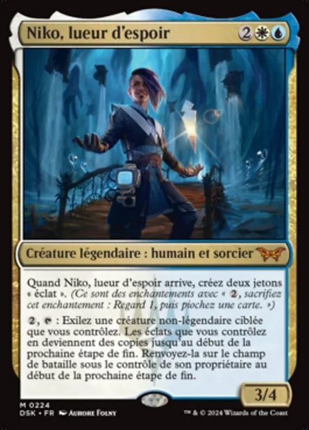 Niko, lueur d'espoir, carte Magic DSK 224 — extension Duskmourn: House of Horror