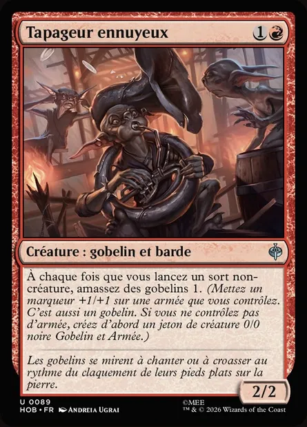 Tapageur ennuyeux, carte Magic HOB 89 — extension The Hobbit