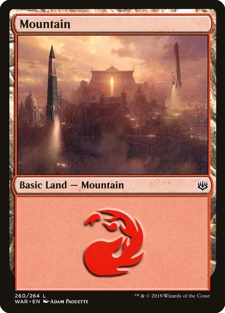 Mountain, Magic card WAR 260 — War of the Spark set