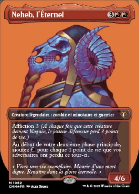 Neheb, l'Éternel, carte Magic CMM 1062 — extension Commander Masters
