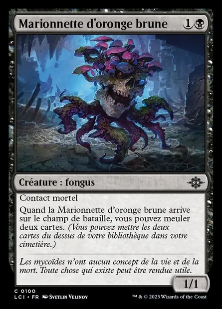 Marionnette d'oronge brune, carte Magic LCI 100 — extension The Lost Caverns of Ixalan