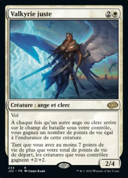 Valkyrie juste, carte Magic J22 234 — extension Jumpstart 2022