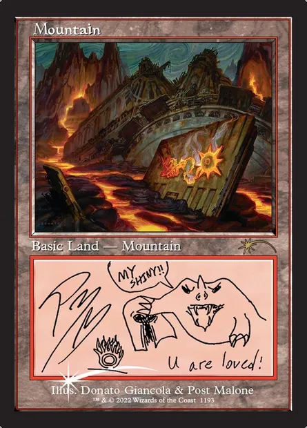 Montagne, carte Magic SLD 1193 — extension Secret Lair Drop