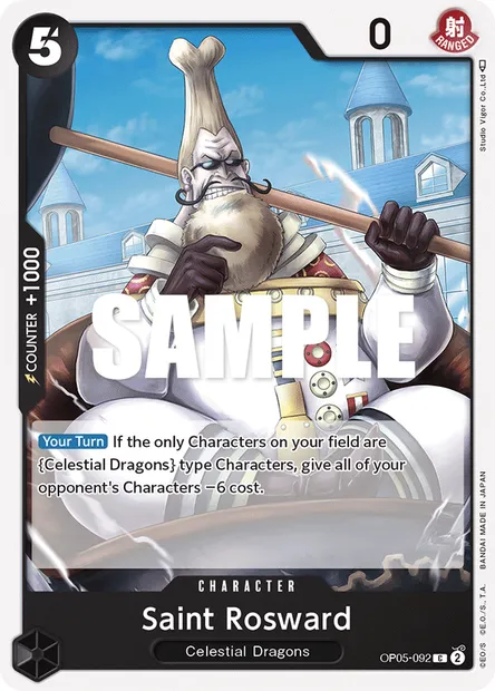 Saint Rosward, One Piece card OP05-092 — AWAKENING OF THE NEW ERA set