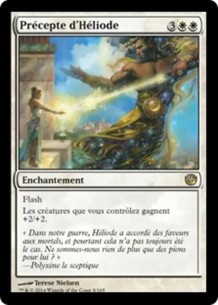 Précepte d'Héliode, carte Magic JOU 8 — extension Incursion dans Nyx