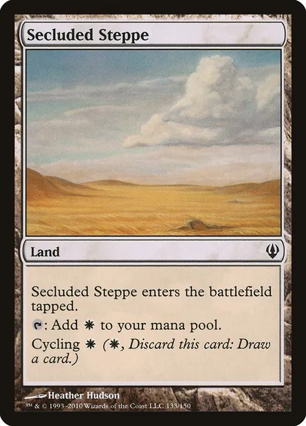 Secluded Steppe, Magic card ARC 133 — Archenemy set