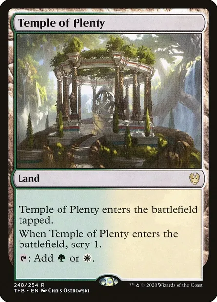 Temple of Plenty, Magic card THB 248 — Theros Beyond Death set