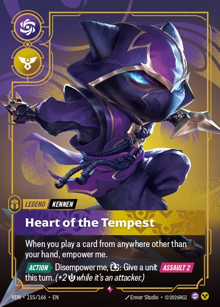 Heart of the Tempest, Riftbound card VEN 155 — Vendetta set