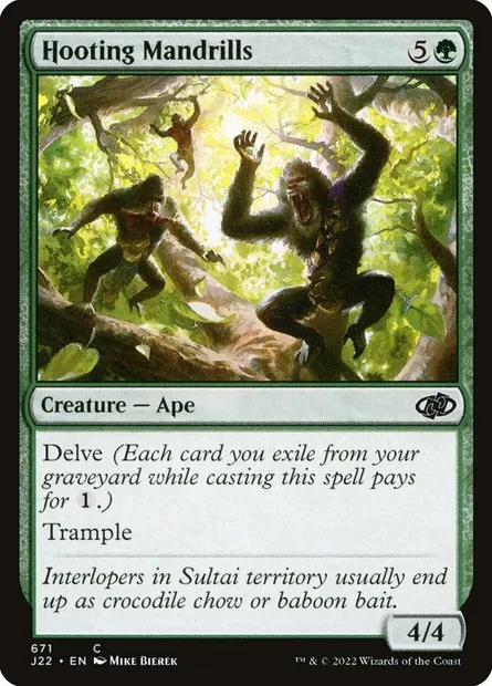 Hooting Mandrills, Magic card J22 671 — Jumpstart 2022 set