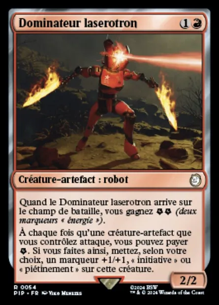 Dominateur laserotron, carte Magic PIP 54 — extension Fallout