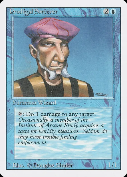Sorcier sybarite, carte Magic 3ED 75 — extension Revised Edition