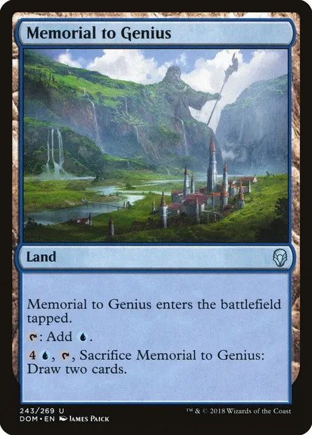 Memorial to Genius, Magic card DOM 243 — Dominaria set